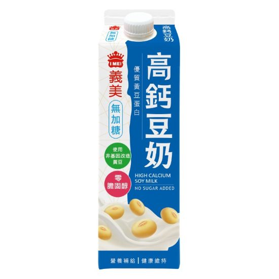義美無加糖高鈣豆奶 900ml