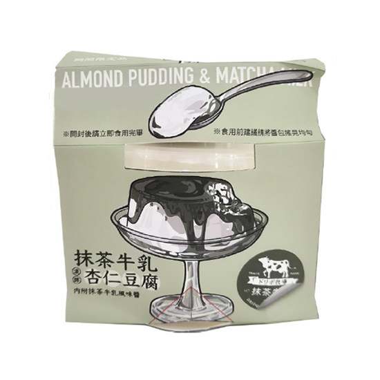 鮮芋仙抹茶牛乳杏仁豆腐 210g+抹茶牛乳醬15ml