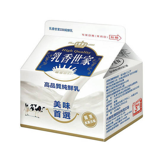 乳香世家高品質純鮮乳 220ml