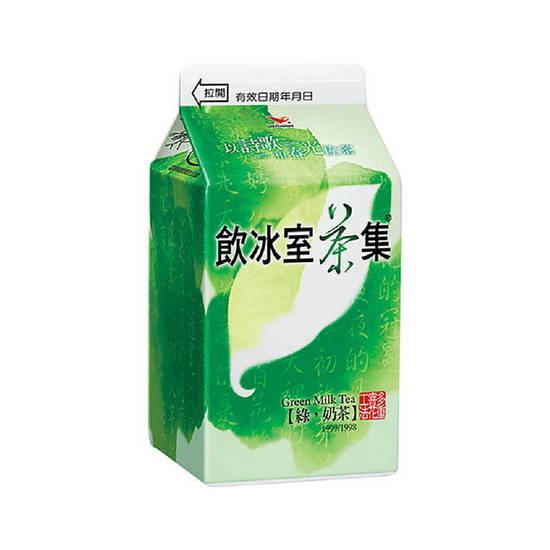 統一飲冰室茶集-綠奶茶 400ml