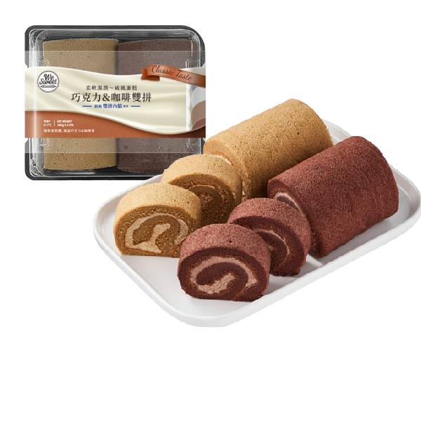 【分批取】巧克力＆咖啡雙拼 2入/390g