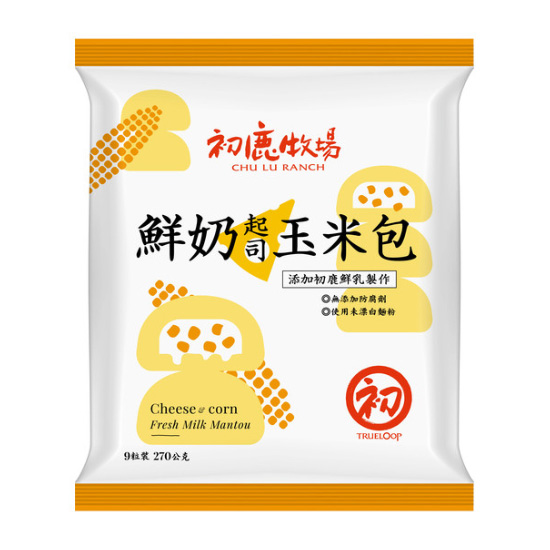 初鹿牧場鮮奶起司玉米包 270g(30g*9入)