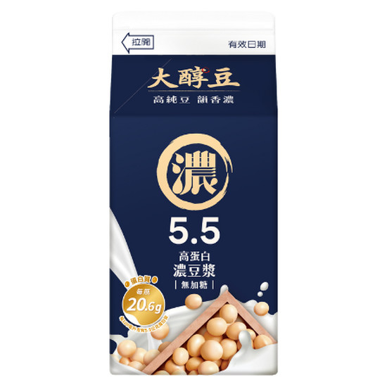 大醇豆無加糖濃豆漿 375ml