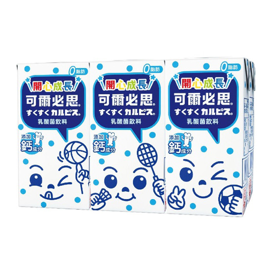 可爾必思乳酸菌飲料-開心成長 160mlx6入