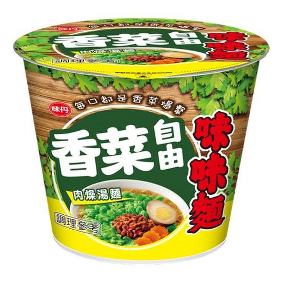 味味麵杯麵-香菜自由肉燥湯麵 50g