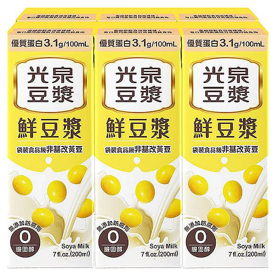 光泉鮮豆漿 200ml*6入