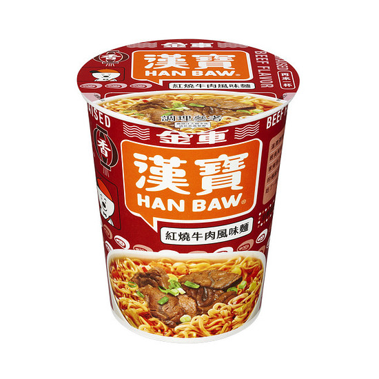 金車漢寶杯麵-紅燒牛肉風味麵 79g