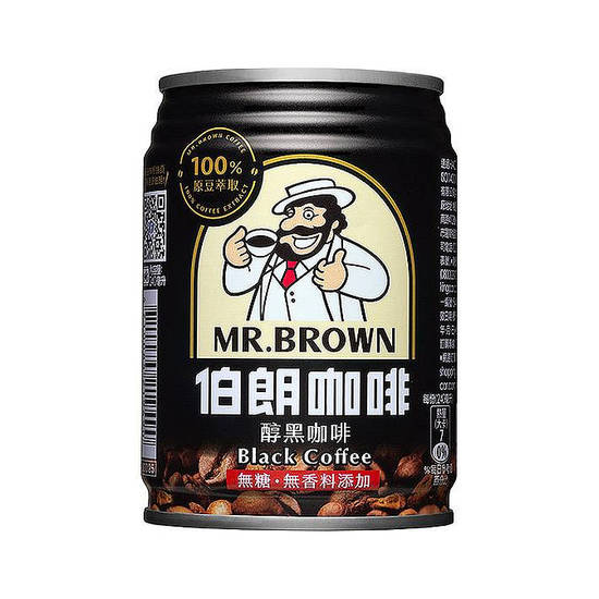 金車伯朗醇黑咖啡-無糖 240ml