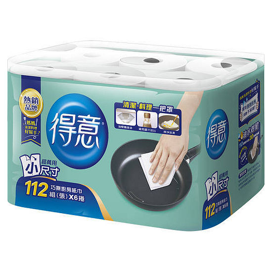 金得意巧撕廚房紙巾 112組x6捲
