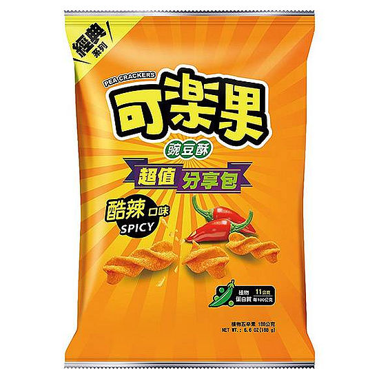 可樂果豌豆酥超值分享包-酷辣 188g
