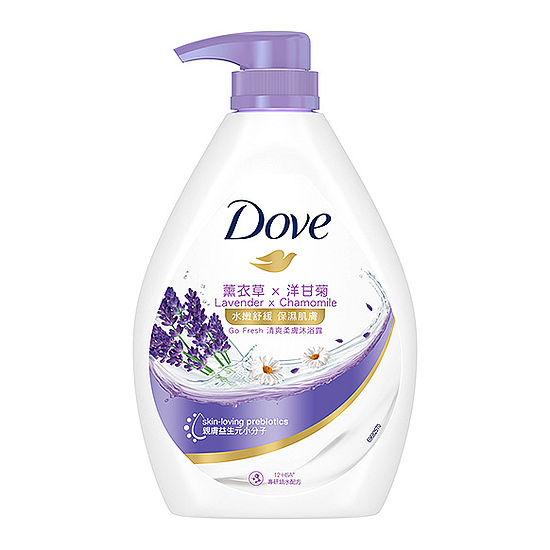 多芬Go Fresh清爽柔膚沐浴露-薰衣草舒緩 900g
