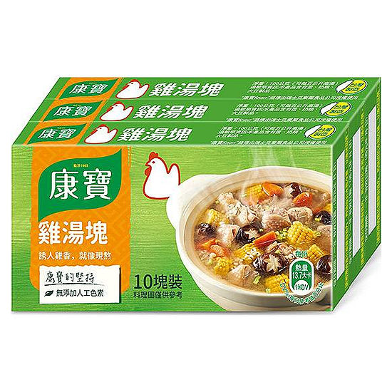 康寶雞湯塊 100gx3盒