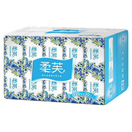 柔芙輕巧包抽取式衛生紙 120抽*20包
