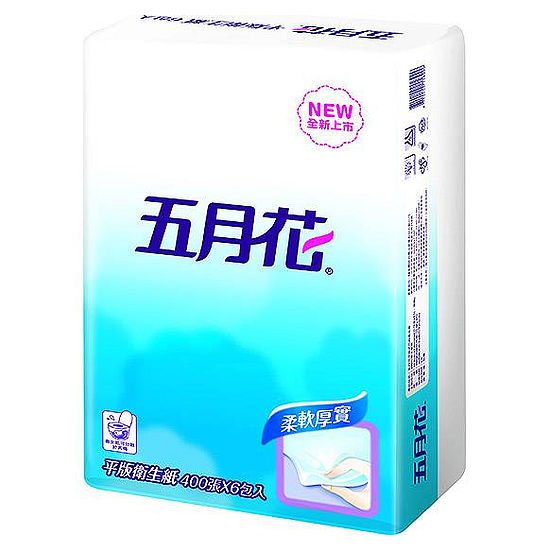 五月花平版衛生紙 400張*6包