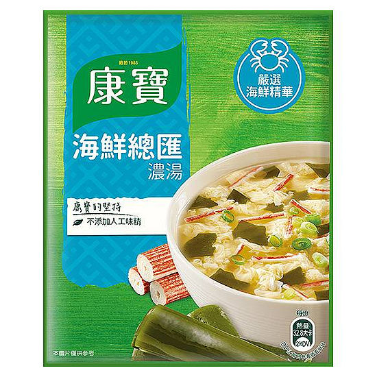 康寶濃湯-自然原味海鮮總匯 38.3g*2入