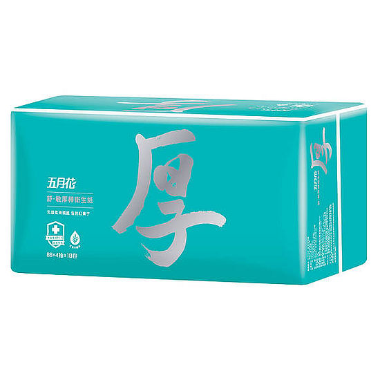 五月花舒.敏厚棒四層抽取式衛生紙 86抽*10包