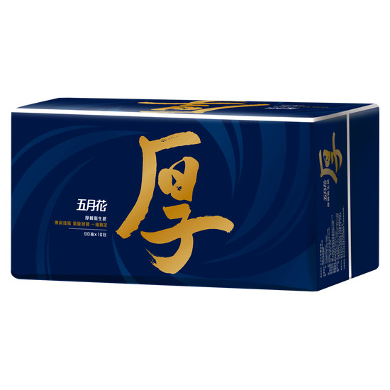 五月花厚棒四層抽取式衛生紙 90抽*10包