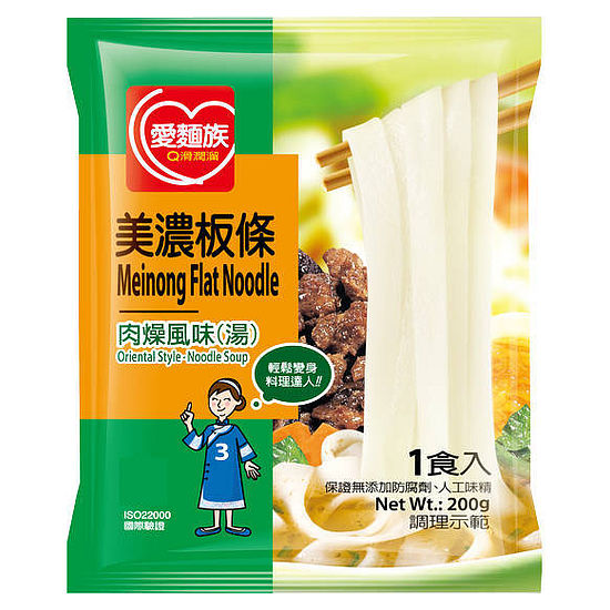 愛麵族美濃板條-肉燥風味湯麵 200g