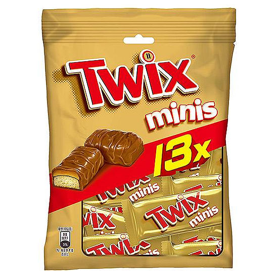 TWIX特趣迷你焦糖夾心巧克力 130g