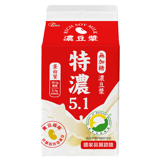 光泉無加糖濃豆漿 375ml