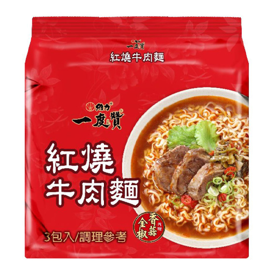 維力一度贊袋麵-紅燒牛肉麵 200gx3入