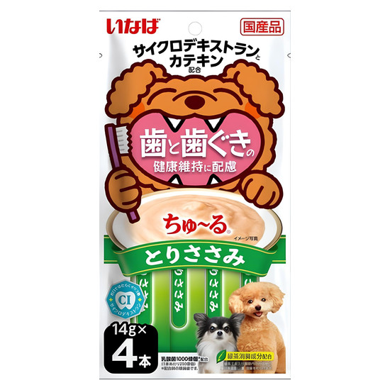 CIAO啾嚕犬用肉泥-雞胸&齒齦維護 14g*4入