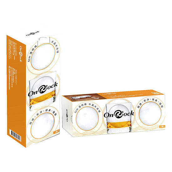 OnRock水晶大球冰 圓形3顆(108g*3入)