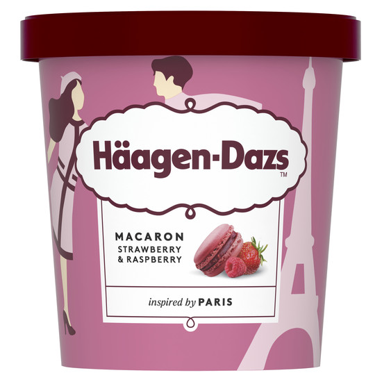 哈根達斯草莓覆盆子馬卡龍冰淇淋 420ml
