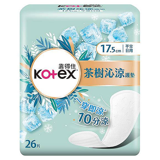 靠得住茶樹沁涼護墊 17.5cm26片