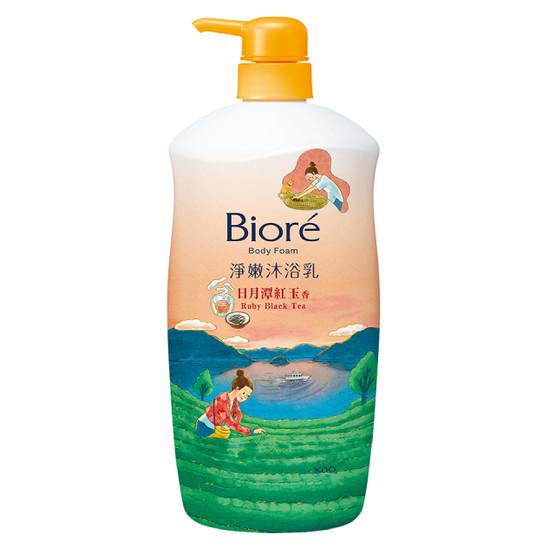 Biore淨嫩沐浴乳-日月潭紅玉香(清爽型) 1000g