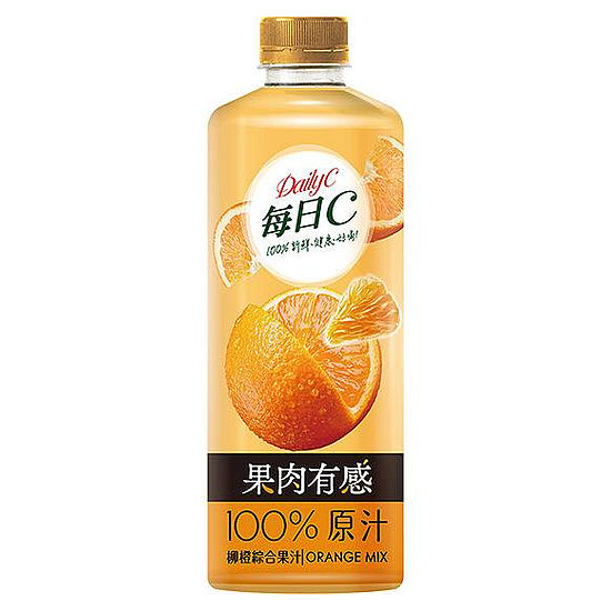 每日C果肉有感100%柳橙綜合果汁 1300ml