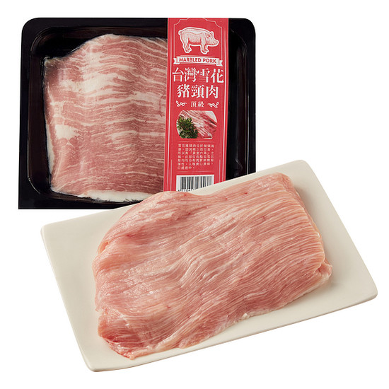 台灣雪花豬頸肉 190g