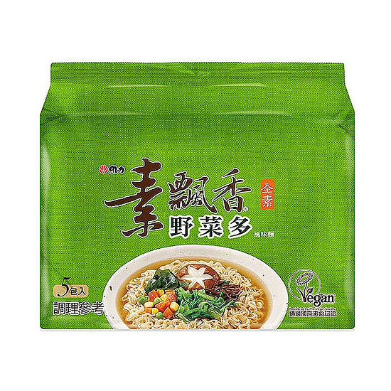 維力素飄香袋麵－野菜多風味麵 80g*5入