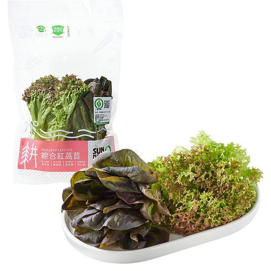 水耕履歷綜合紅萵苣 約120g