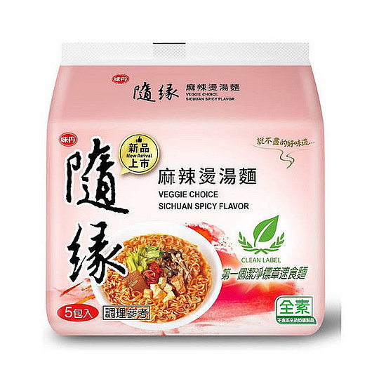 味丹隨緣袋麵-麻辣燙湯麵 84g*5入