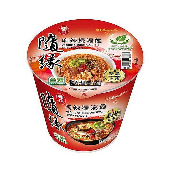 味丹隨緣杯麵-麻辣燙湯麵 58g