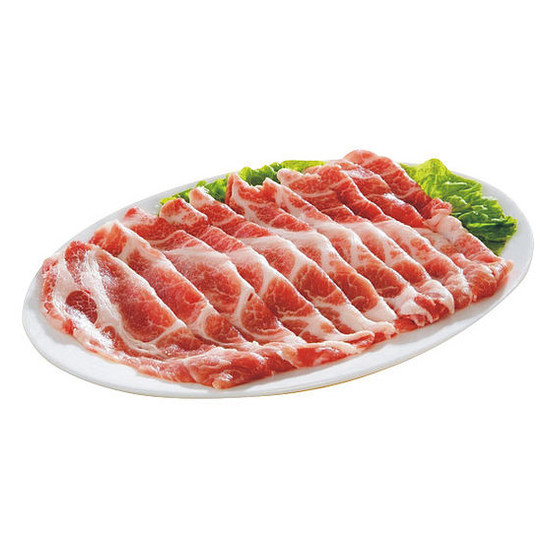 豬梅花火鍋／薄切肉片  約180g(每100g 53元/重量約±50%/請款金額依實際重量為準)