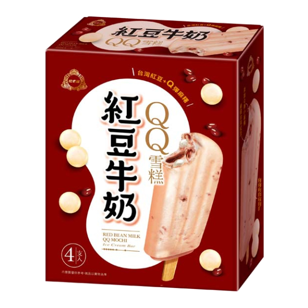 【分批取】杜老爺紅豆牛奶QQ雪糕 80g*4入
