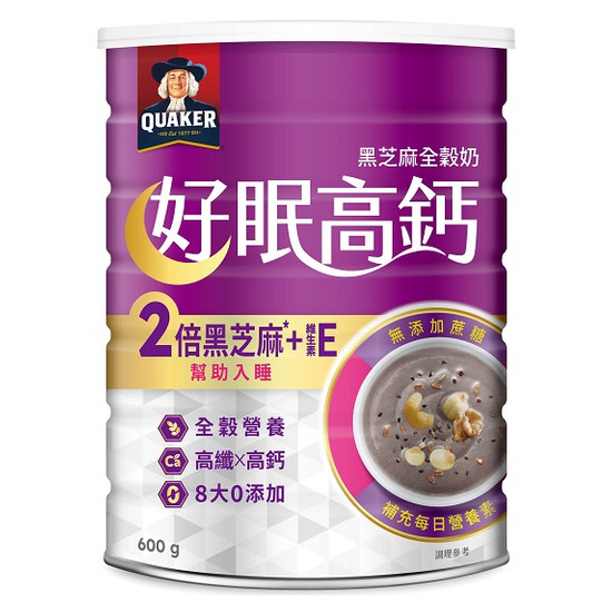 桂格營養全穀奶好眠高鈣(黑芝蔴風味) 600g