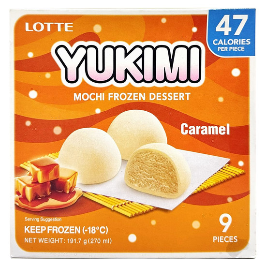 LOTTE雪見大福麻糬冰淇淋-焦糖口味家庭號 191.7g