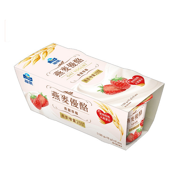 福樂燕麥草莓優酪 135g*2入