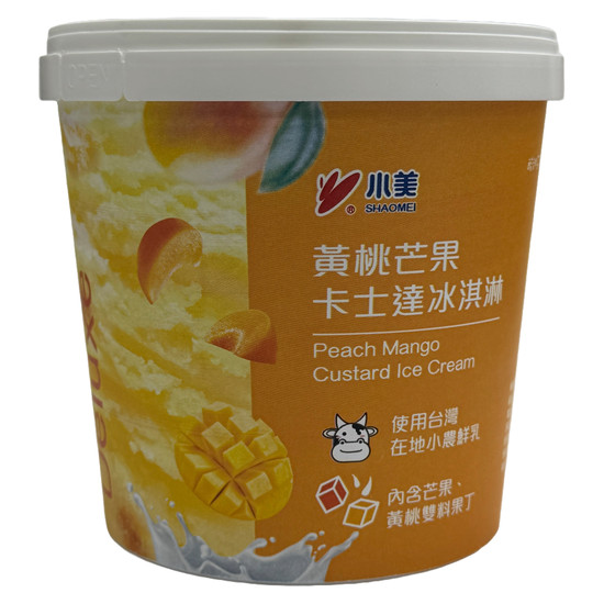 小美黃桃芒果卡士達冰淇淋 550g