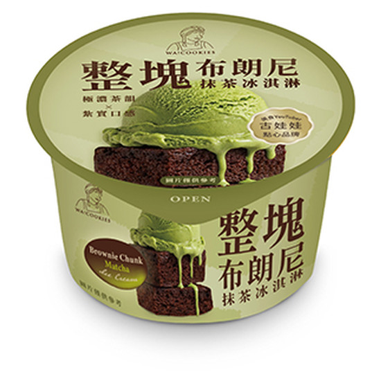 WA!COOKIES整塊布朗尼抹茶冰淇淋 85g*4入