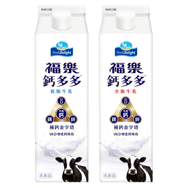 【分批取】福樂鈣多多牛乳936ml (2種口味/任選5件)