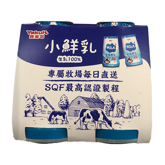 養樂多全脂鮮乳(生乳100%) 125ml*4入