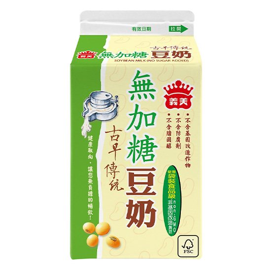 義美古早傳統豆奶-無加糖 400ml