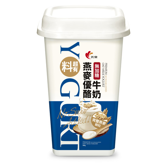 光泉頂級無加糖牛奶燕麥優酪 500g