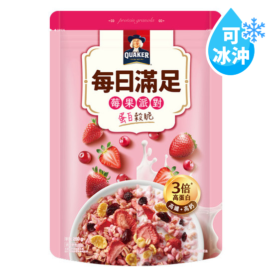 桂格每日滿足蛋白穀脆-莓果派對 250g