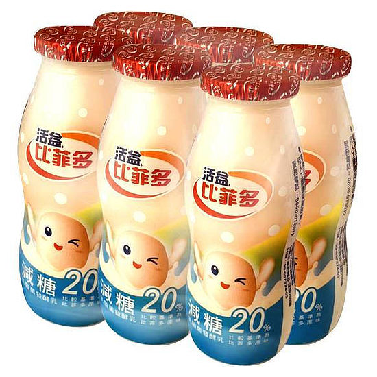 活益比菲多稀釋活性發酵乳-減糖原味 160ml*6入