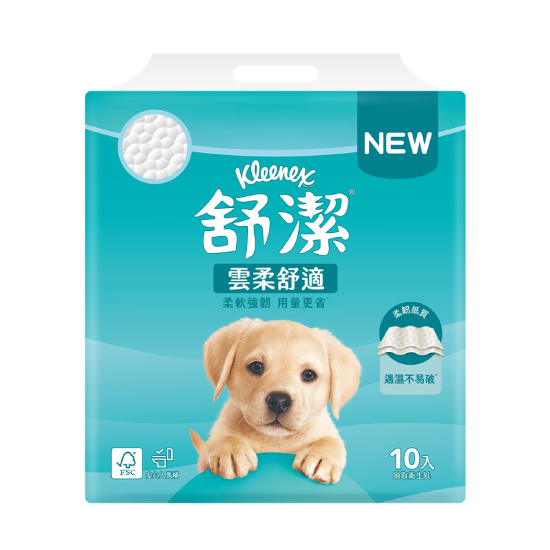 舒潔抽取衛生紙-雲柔舒適 100抽*10包